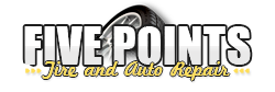 Five Points Tire And Auto Logo